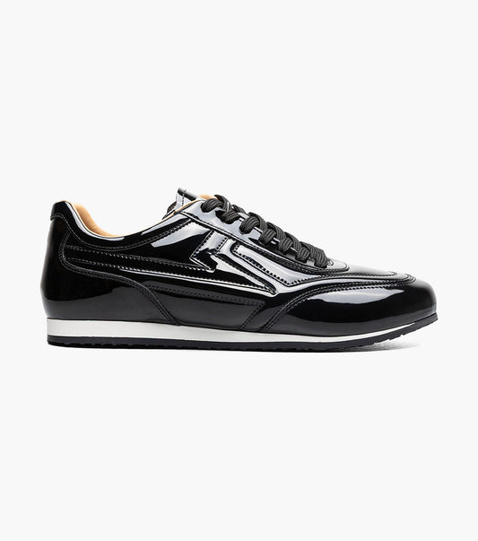 Stacy Adams Action 150 Sporty Lace Up Newest Sneakers - Black Patent