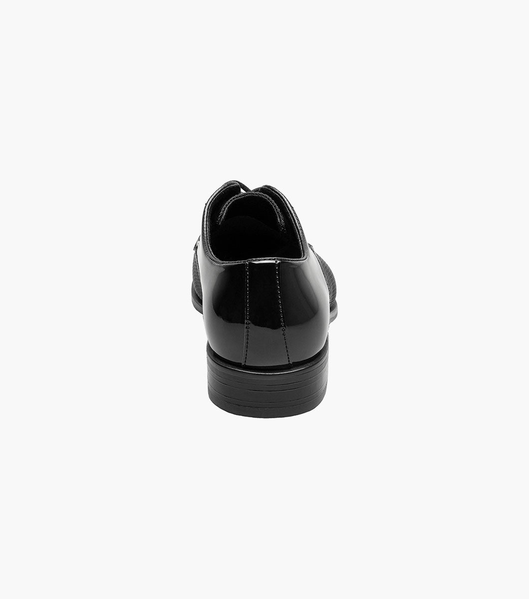 Stacy Adams Kids Pharaoh Cap Toe Oxford Kids Shoes - Black