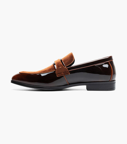 Stacy Adams Spratley Moc Toe Saddle Slip On Newest Shoes - Brown