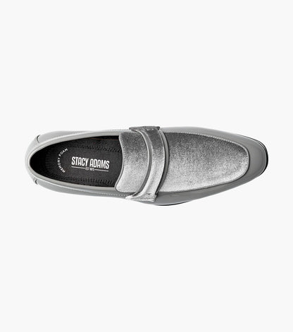 Stacy Adams Spratley Moc Toe Saddle Slip On Newest Shoes - Gray