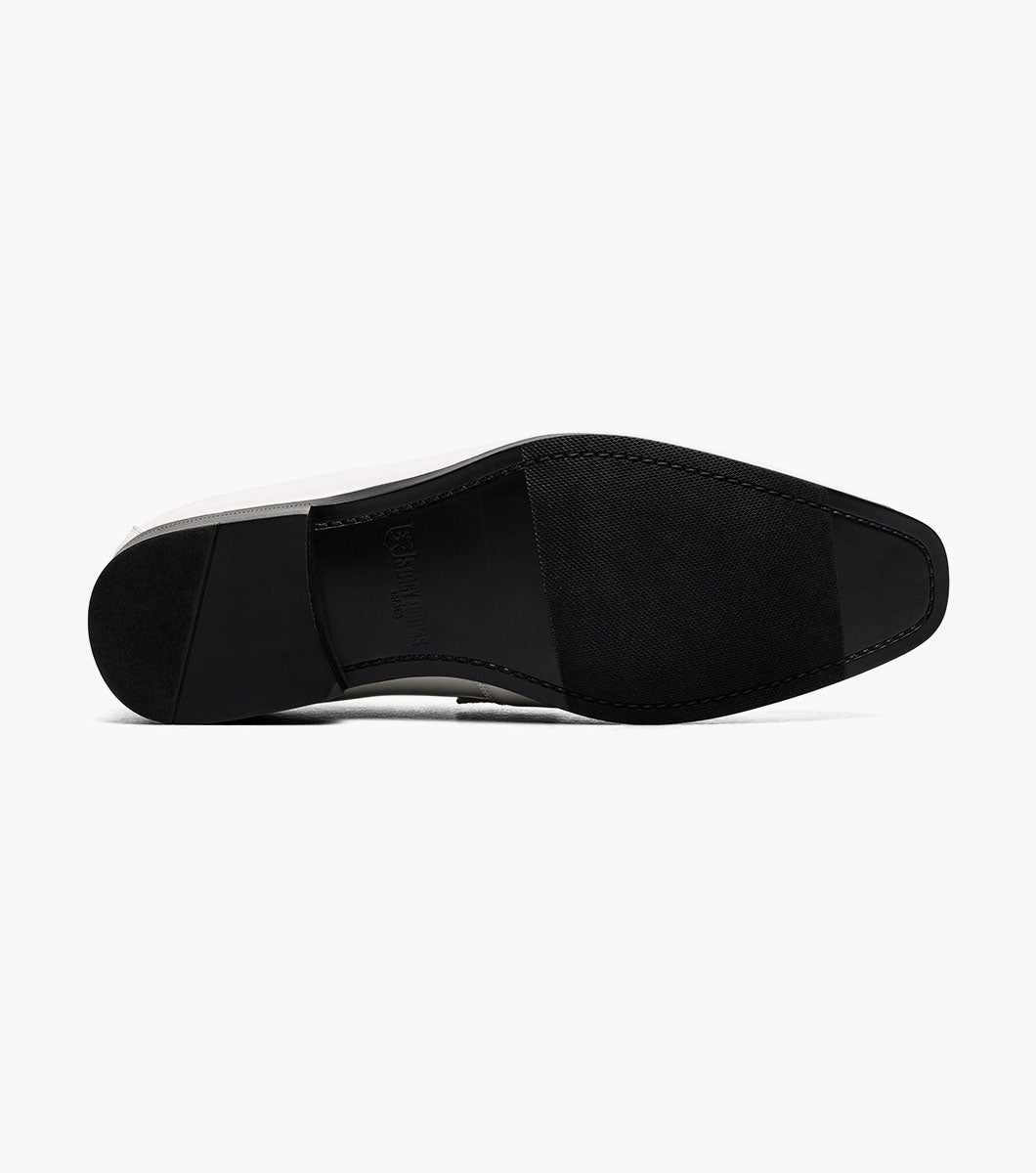 Stacy Adams Spratley Moc Toe Saddle Slip On Newest Shoes - Ivory