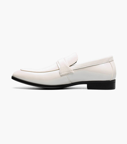Stacy Adams Spratley Moc Toe Saddle Slip On Newest Shoes - Ivory