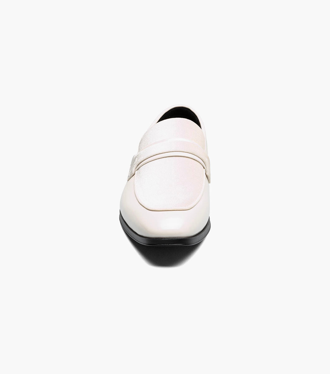 Stacy Adams Spratley Moc Toe Saddle Slip On Newest Shoes - Ivory