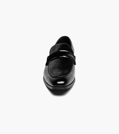 Stacy Adams Spratley Moc Toe Saddle Slip On Newest Shoes - Black