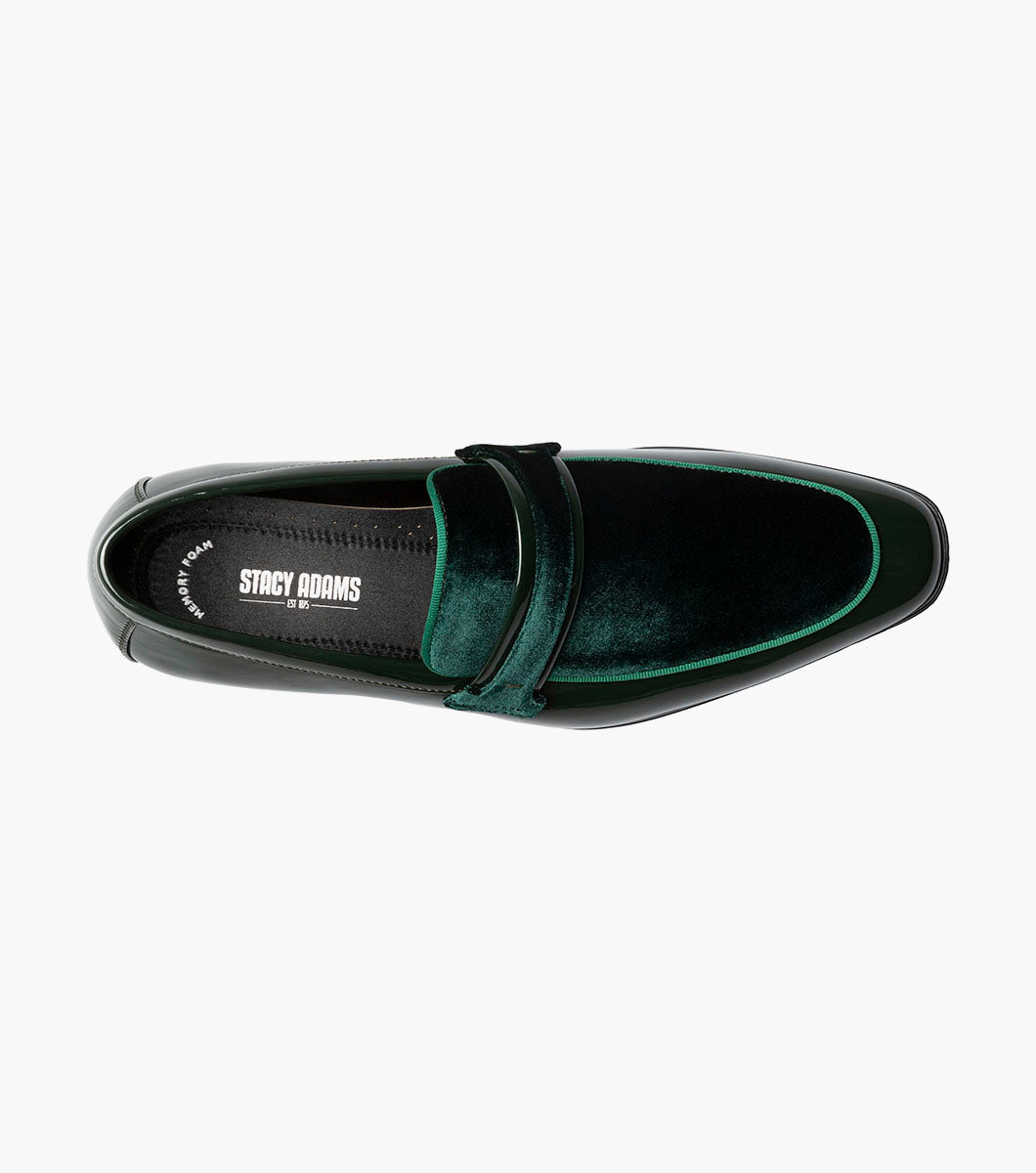 Stacy Adams Spratley Moc Toe Saddle Slip On Newest Shoes - Green