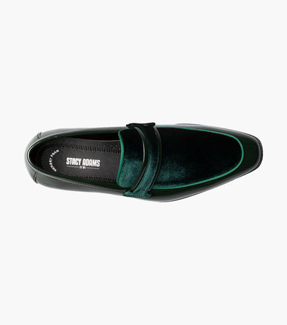 Stacy Adams Spratley Moc Toe Saddle Slip On Newest Shoes - Green