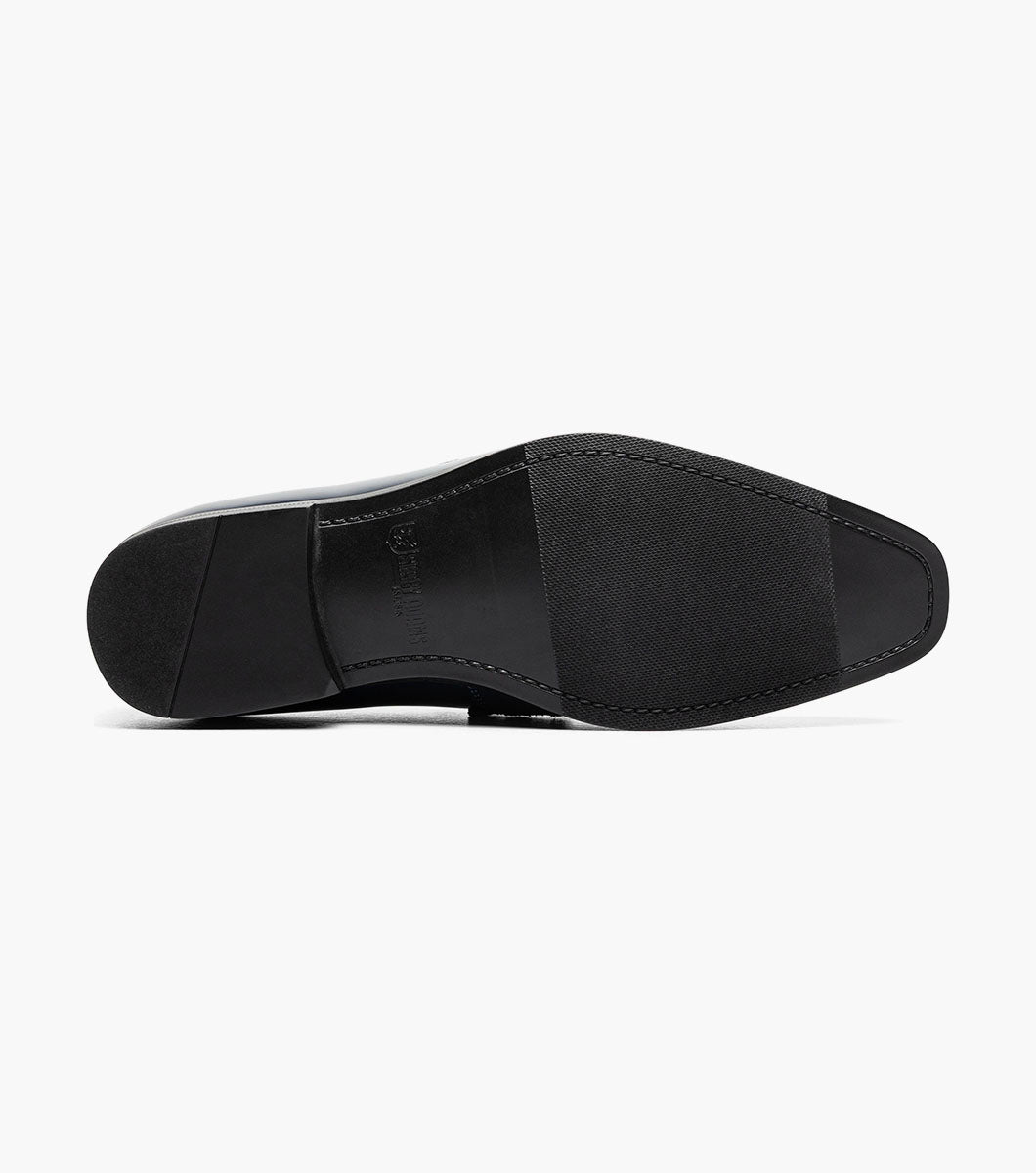 Stacy Adams Spratley Moc Toe Saddle Slip On Newest Shoes - Navy