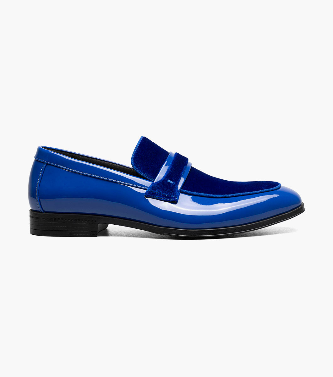 Stacy Adams Spratley Moc Toe Saddle Slip On Newest Shoes - Royal