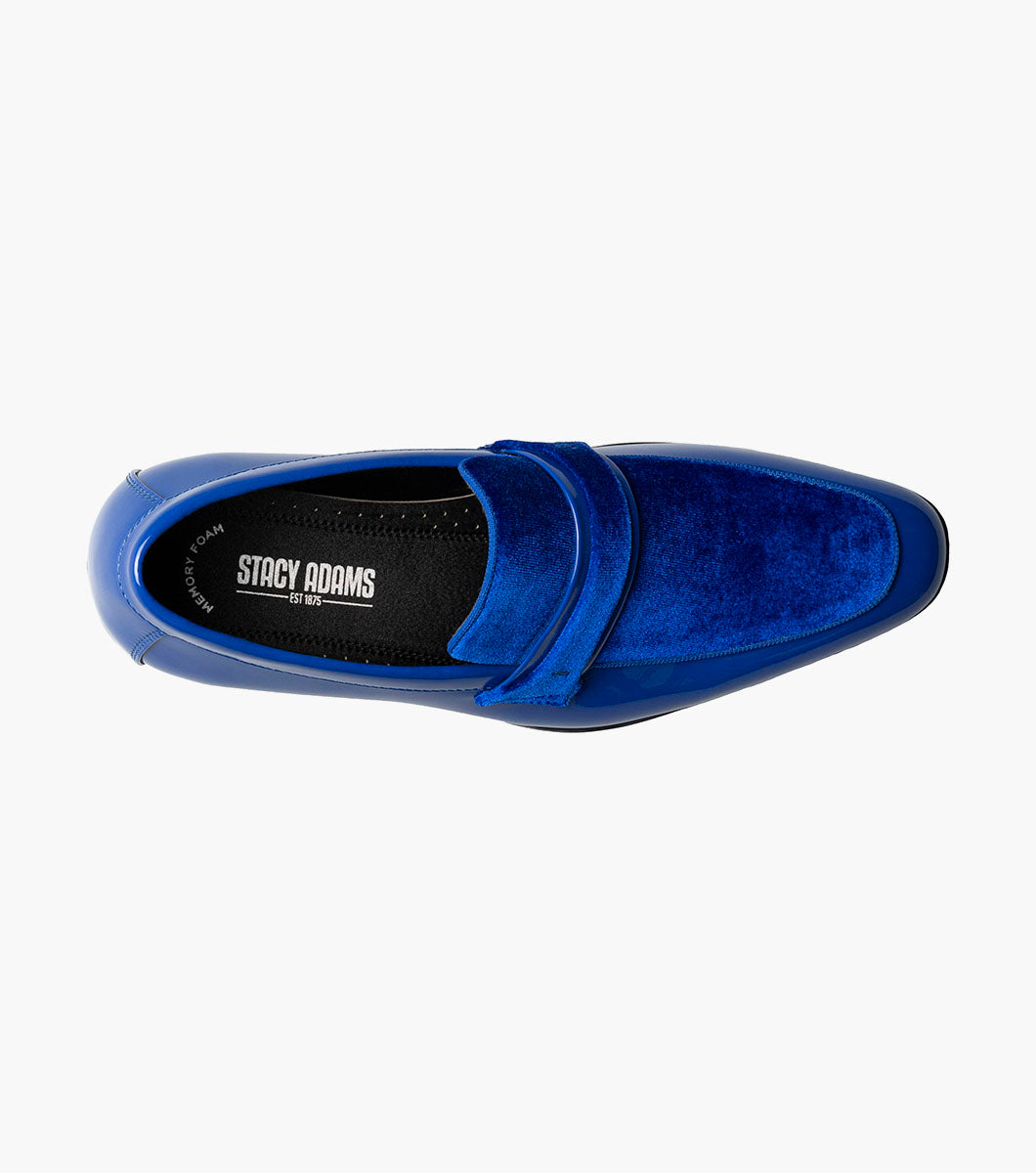 Stacy Adams Spratley Moc Toe Saddle Slip On Newest Shoes - Royal