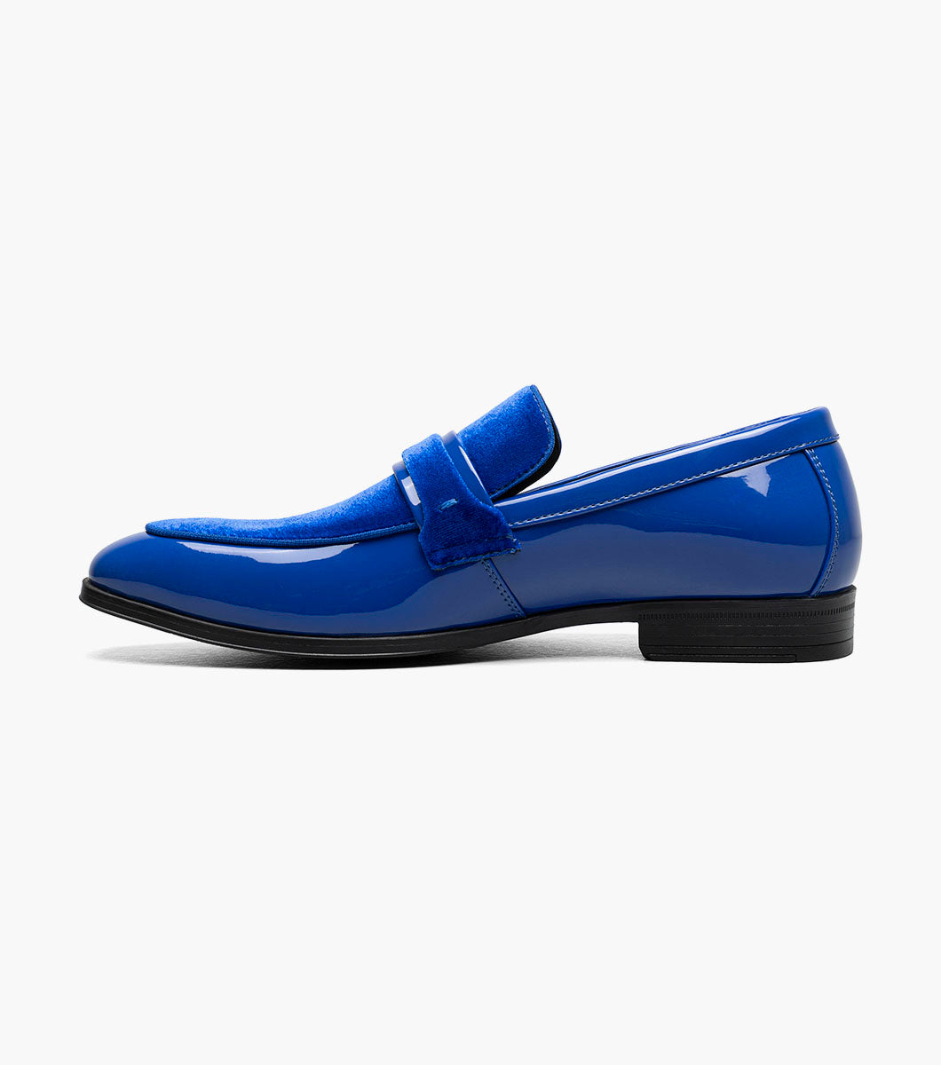 Stacy Adams Spratley Moc Toe Saddle Slip On Newest Shoes - Royal