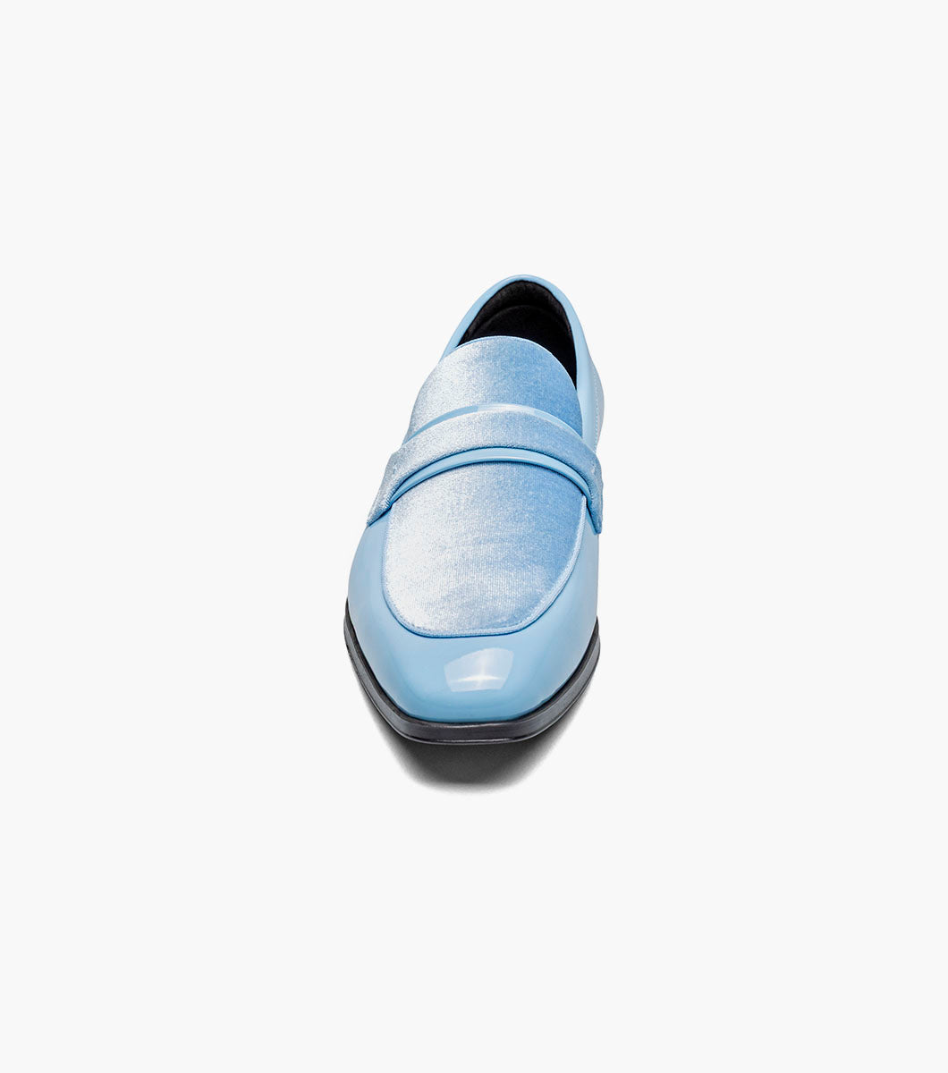 Stacy Adams Spratley Moc Toe Saddle Slip On Newest Shoes - Light Blue