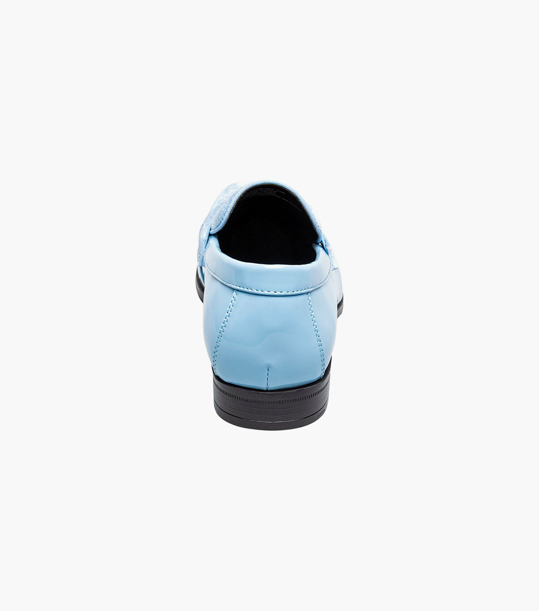 Stacy Adams Spratley Moc Toe Saddle Slip On Newest Shoes - Light Blue