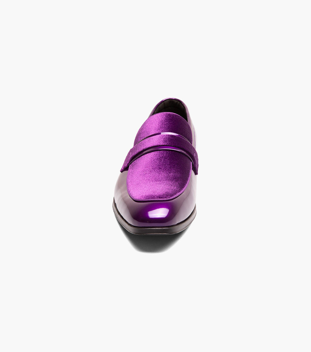 Stacy Adams Spratley Moc Toe Saddle Slip On Newest Shoes - Purple