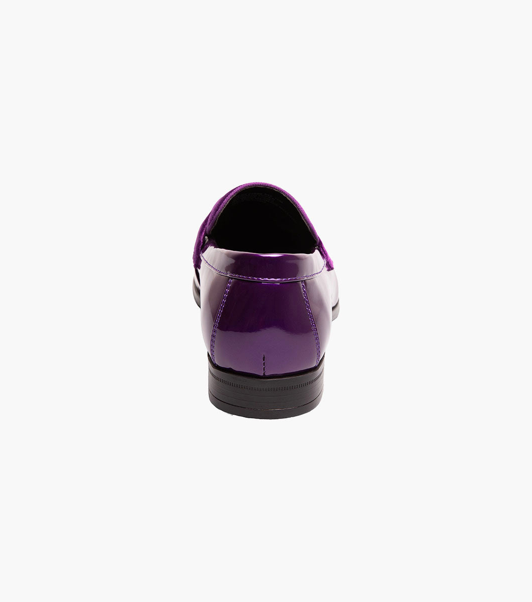 Stacy Adams Spratley Moc Toe Saddle Slip On Newest Shoes - Purple