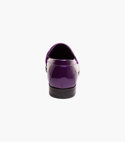 Stacy Adams Spratley Moc Toe Saddle Slip On Newest Shoes - Purple