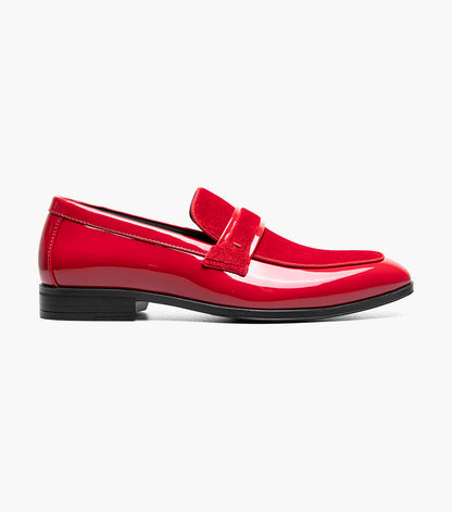 Stacy Adams Spratley Moc Toe Saddle Slip On Newest Shoes - Red