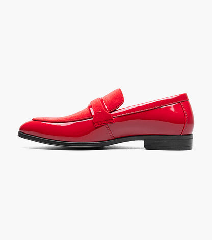 Stacy Adams Spratley Moc Toe Saddle Slip On Newest Shoes - Red