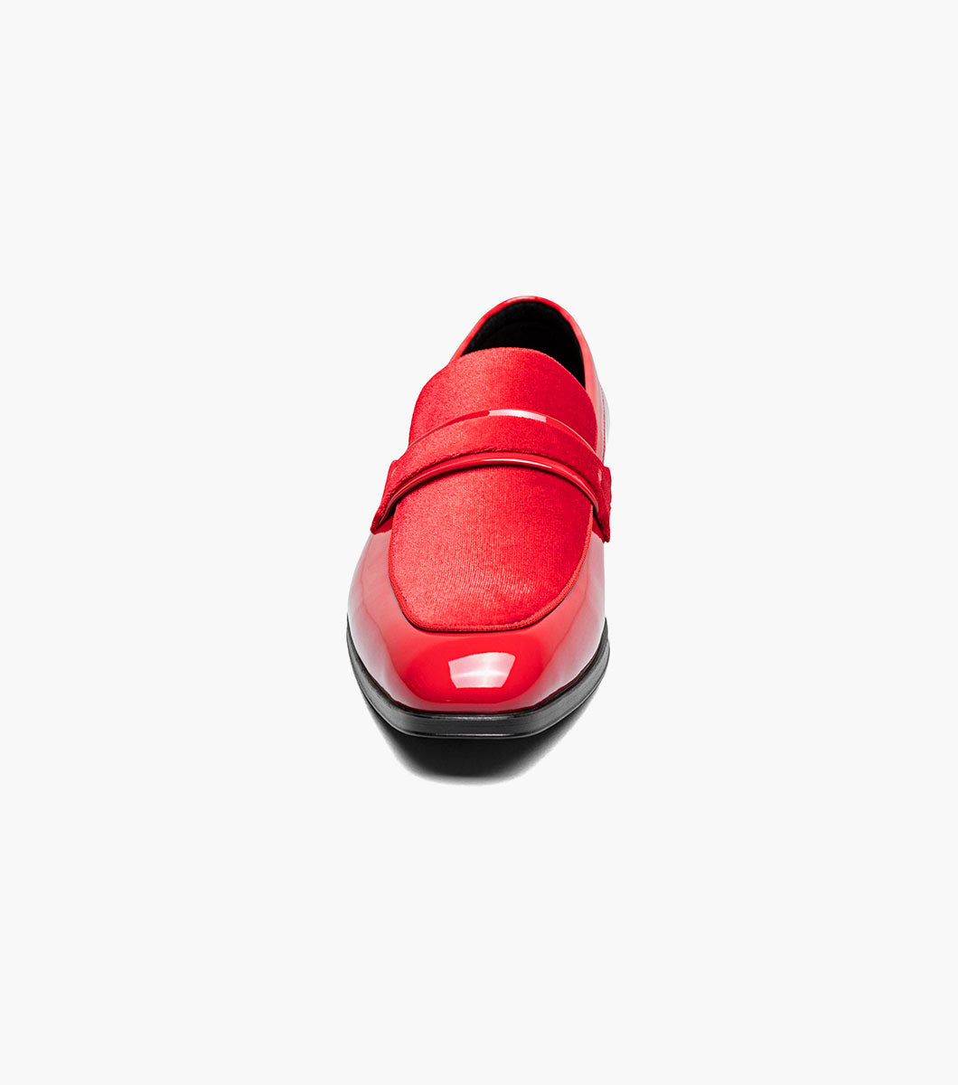 Stacy Adams Spratley Moc Toe Saddle Slip On Newest Shoes - Red