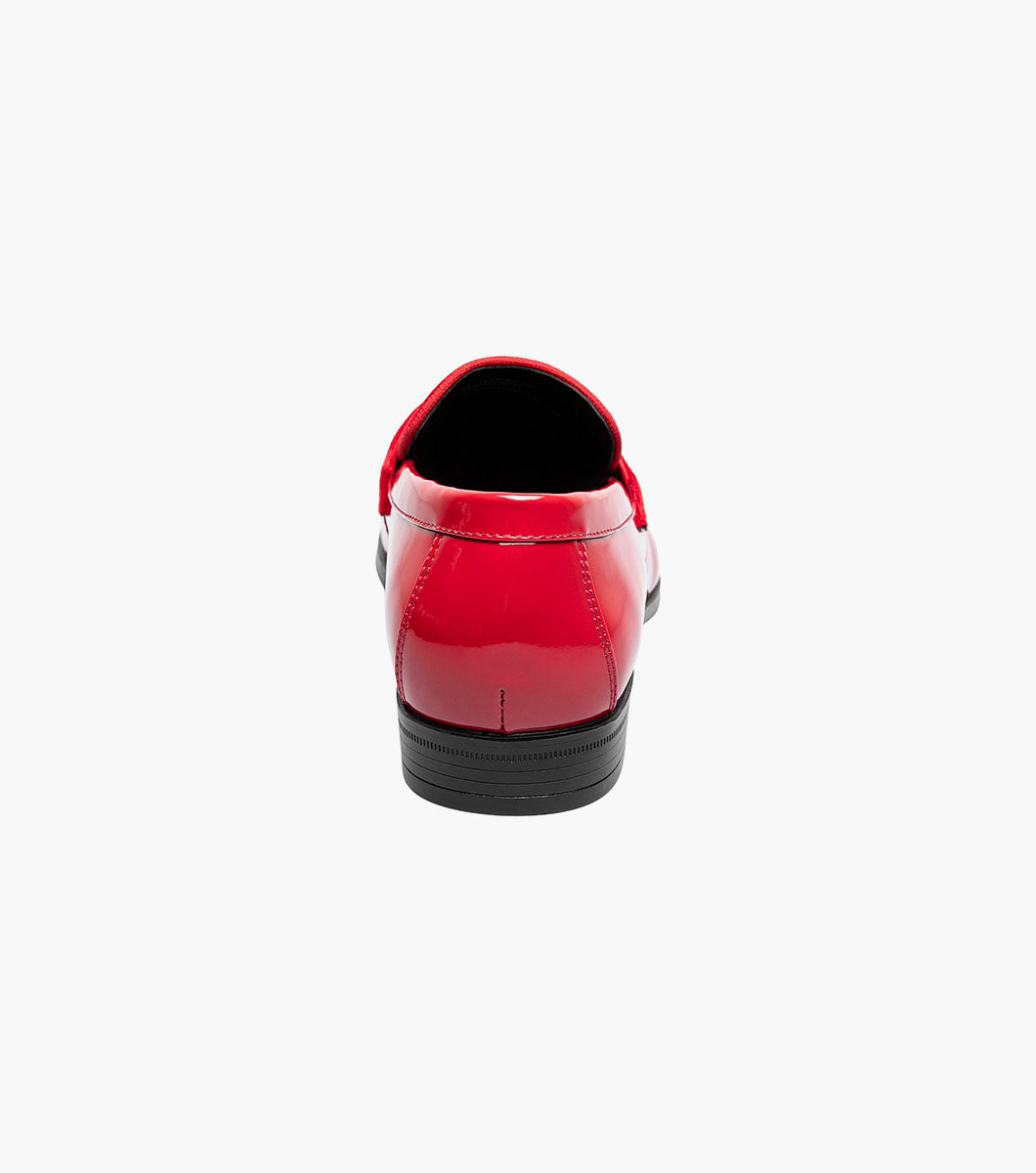 Stacy Adams Spratley Moc Toe Saddle Slip On Newest Shoes - Red