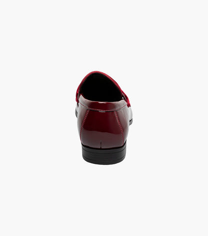 Stacy Adams Spratley Moc Toe Saddle Slip On Newest Shoes - Burgundy