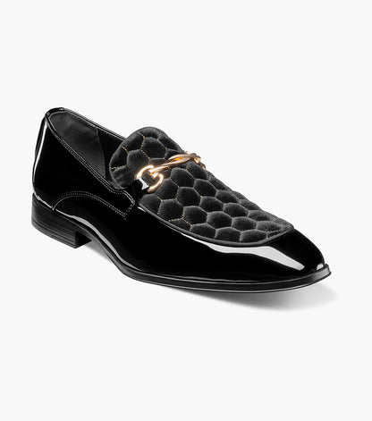 Stacy Adams Sprague Moc Toe Bit Slip On Newest Shoes - Black