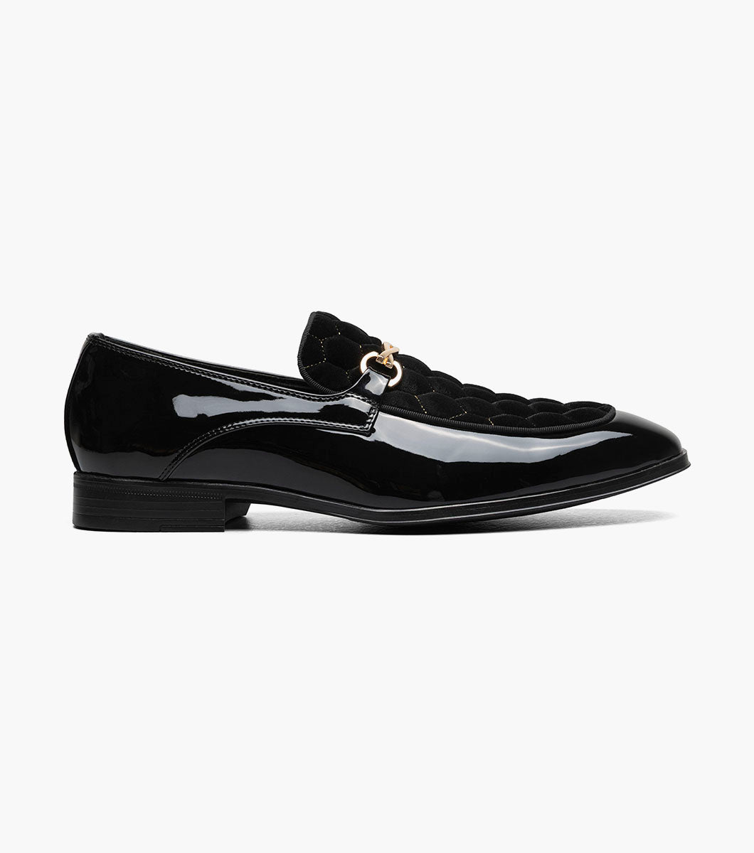 Stacy Adams Sprague Moc Toe Bit Slip On Newest Shoes - Black