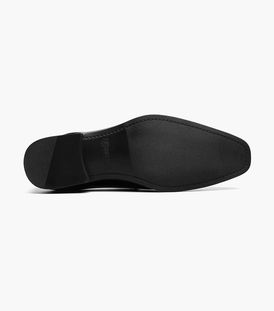 Stacy Adams Sprague Moc Toe Bit Slip On Newest Shoes - Black