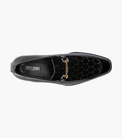 Stacy Adams Sprague Moc Toe Bit Slip On Newest Shoes - Black