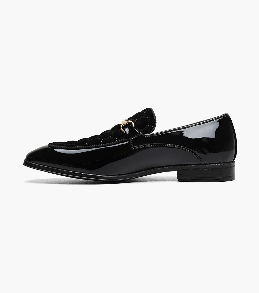 Stacy Adams Sprague Moc Toe Bit Slip On Newest Shoes - Black