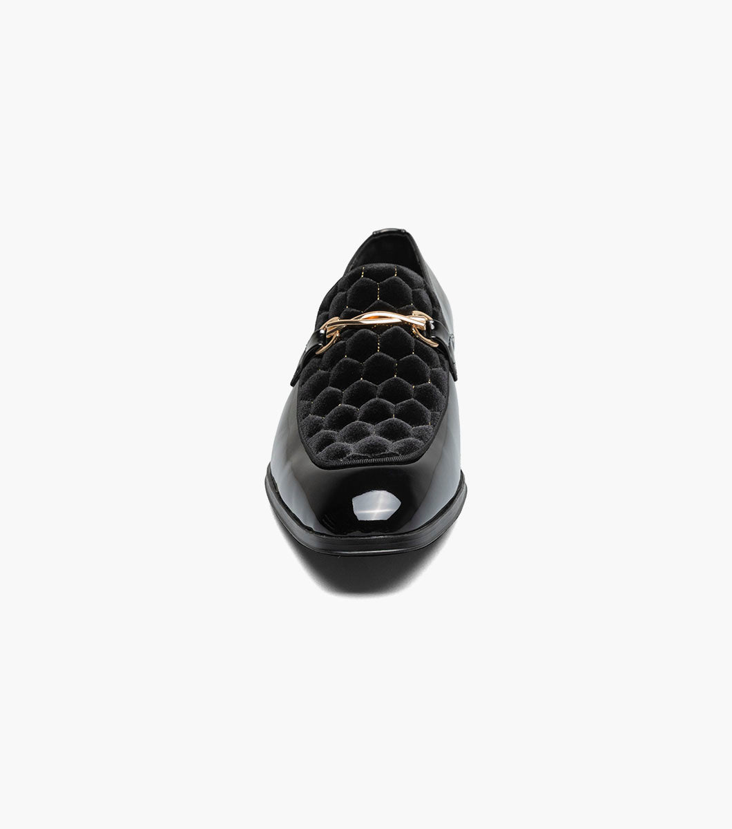 Stacy Adams Sprague Moc Toe Bit Slip On Newest Shoes - Black
