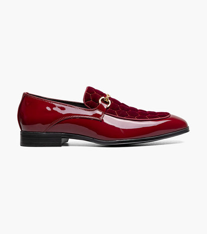 Stacy Adams Sprague Moc Toe Bit Slip On Newest Shoes - Burgundy