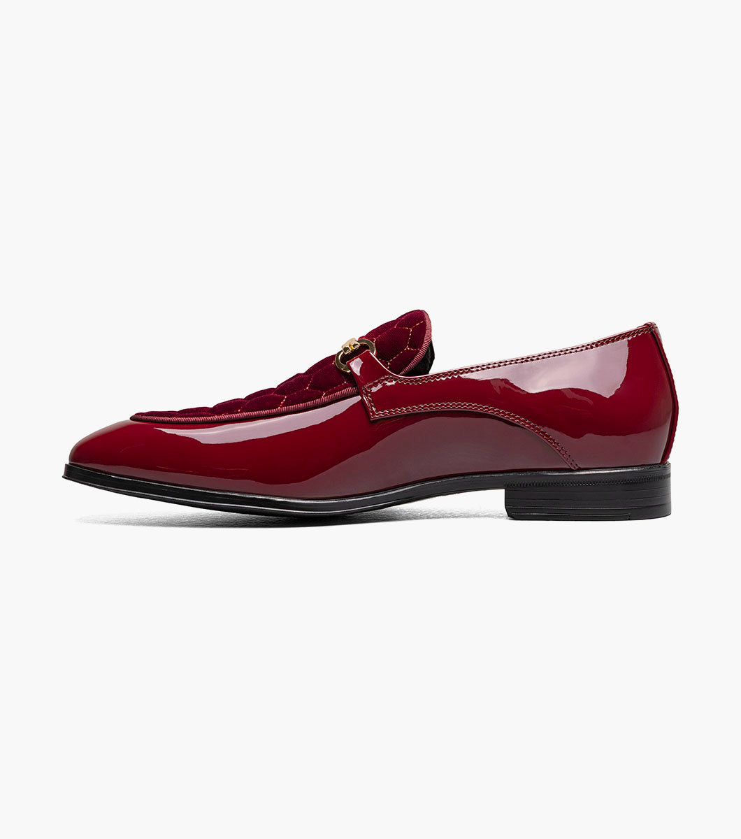 Stacy Adams Sprague Moc Toe Bit Slip On Newest Shoes - Burgundy