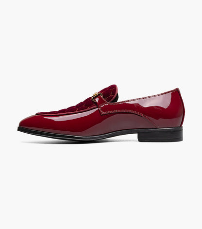 Stacy Adams Sprague Moc Toe Bit Slip On Newest Shoes - Burgundy