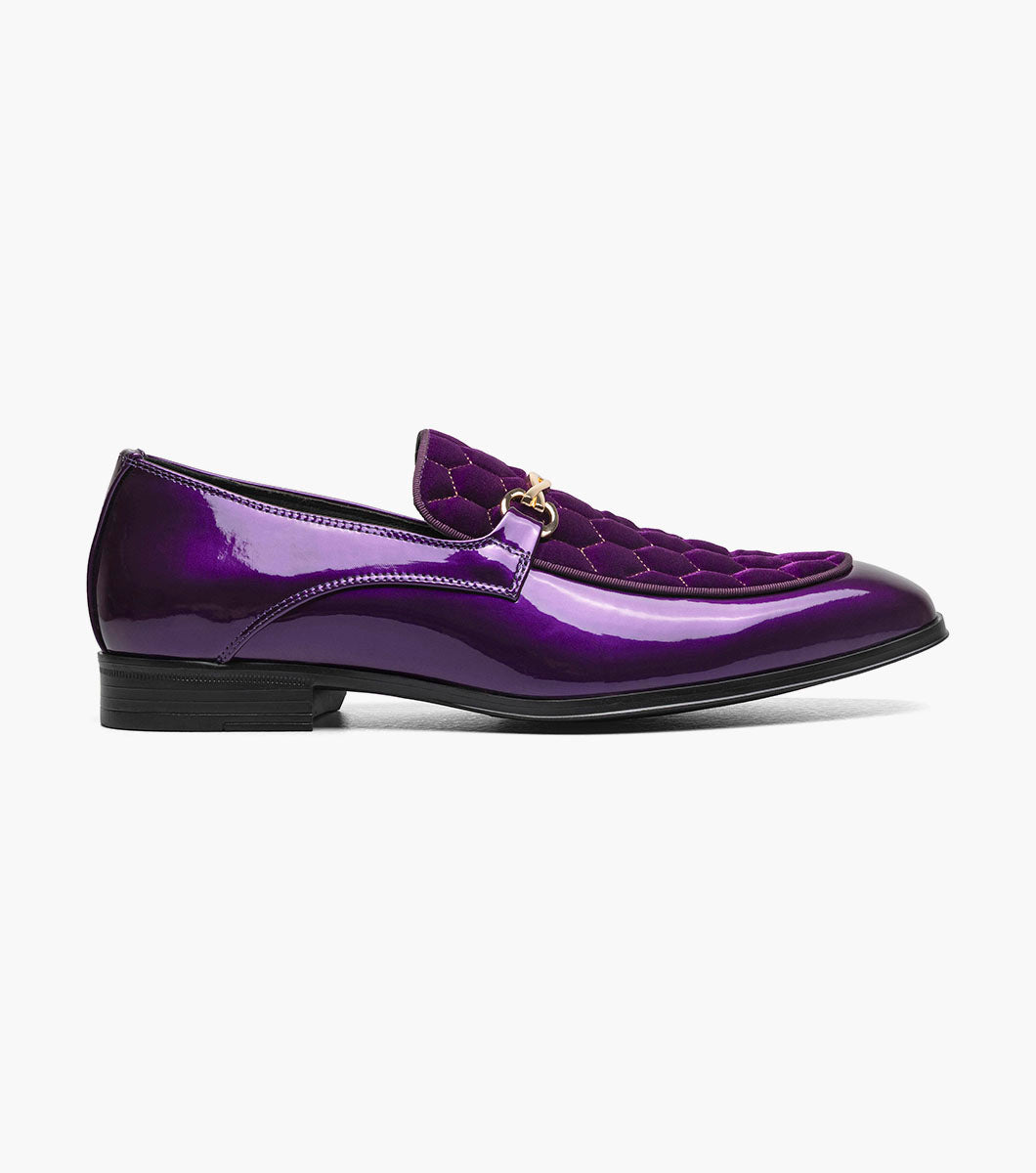 Stacy Adams Sprague Moc Toe Bit Slip On Newest Shoes - Purple