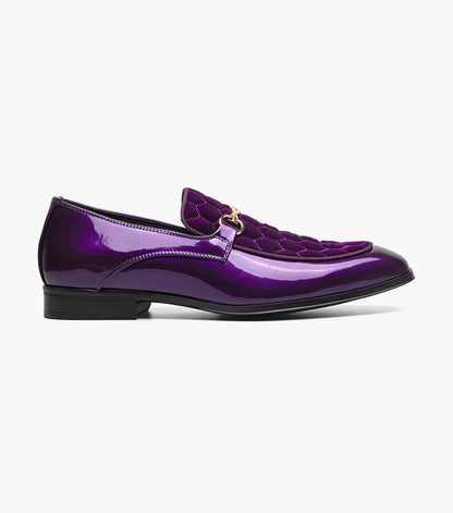 Stacy Adams Sprague Moc Toe Bit Slip On Newest Shoes - Purple