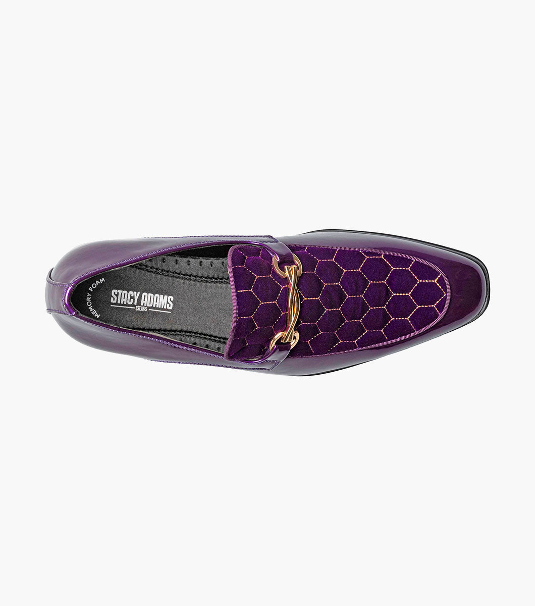 Stacy Adams Sprague Moc Toe Bit Slip On Newest Shoes - Purple