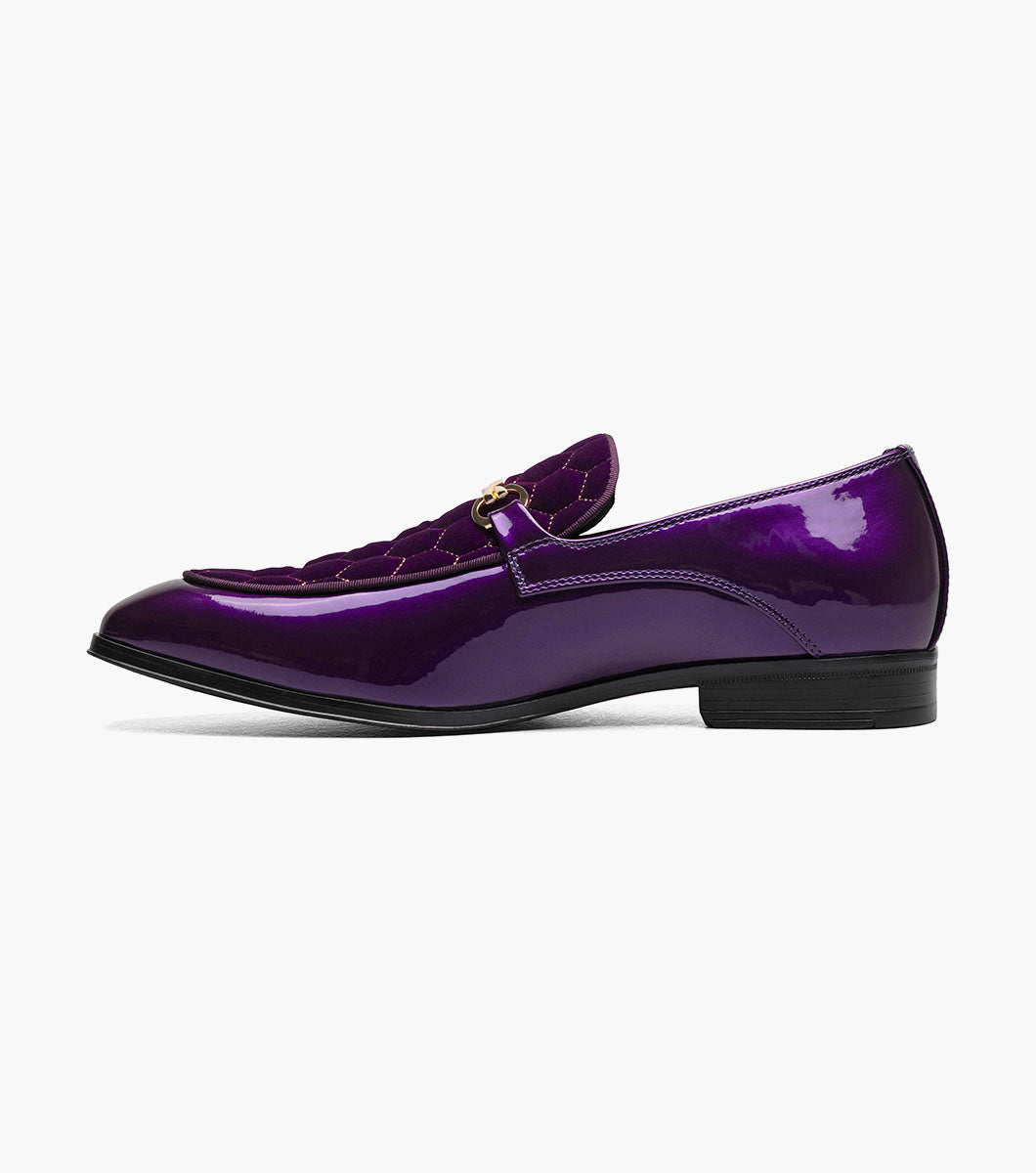 Stacy Adams Sprague Moc Toe Bit Slip On Newest Shoes - Purple