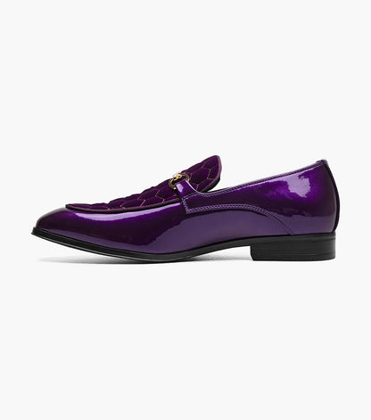 Stacy Adams Sprague Moc Toe Bit Slip On Newest Shoes - Purple
