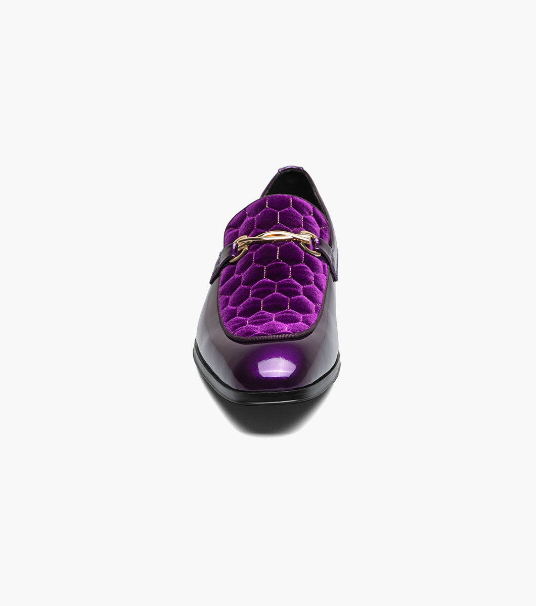 Stacy Adams Sprague Moc Toe Bit Slip On Newest Shoes - Purple