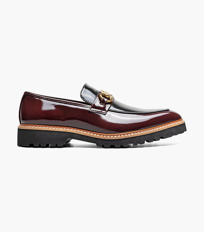 Stacy Adams Carabello Moc Toe Bit Slip On Men’s Loafers & Slip Ons - Burgundy Multi