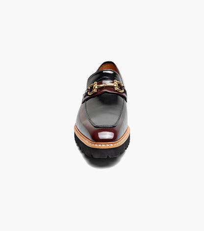 Stacy Adams Carabello Moc Toe Bit Slip On Men’s Loafers & Slip Ons - Burgundy Multi