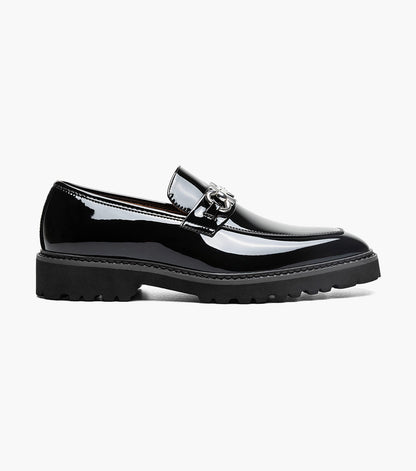 Stacy Adams Carabello Moc Toe Bit Slip On Men’s Loafers & Slip Ons - Black Patent
