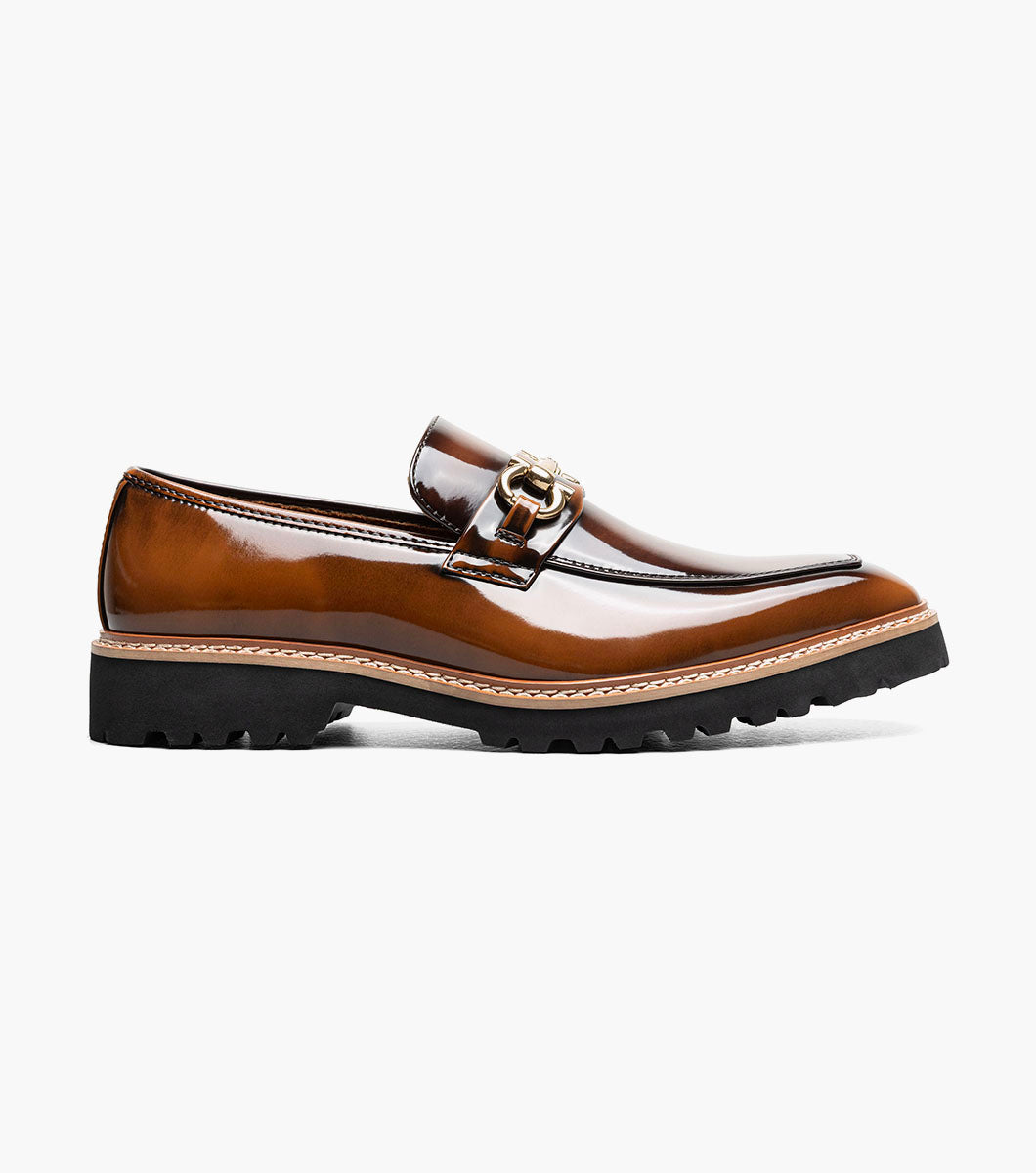 Stacy Adams Carabello Moc Toe Bit Slip On Men’s Loafers & Slip Ons - Brown Multi