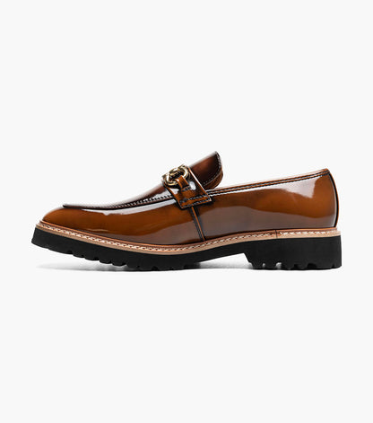 Stacy Adams Carabello Moc Toe Bit Slip On Men’s Loafers & Slip Ons - Brown Multi