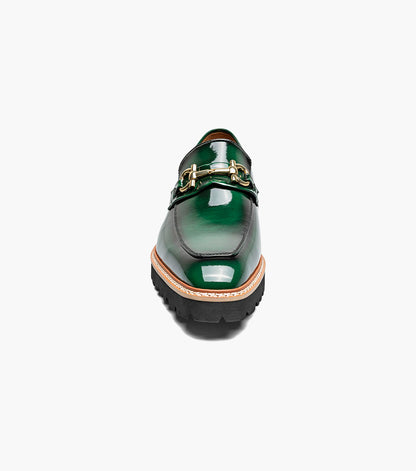 Stacy Adams Carabello Moc Toe Bit Slip On Men’s Loafers & Slip Ons - Green
