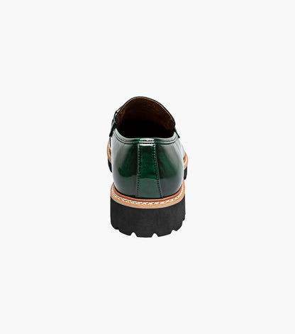 Stacy Adams Carabello Moc Toe Bit Slip On Men’s Loafers & Slip Ons - Green