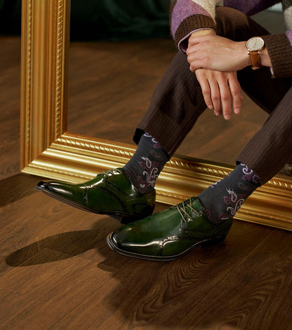 Stacy Adams Alexander Plain Toe Oxford Men’s Dress Shoes - Green