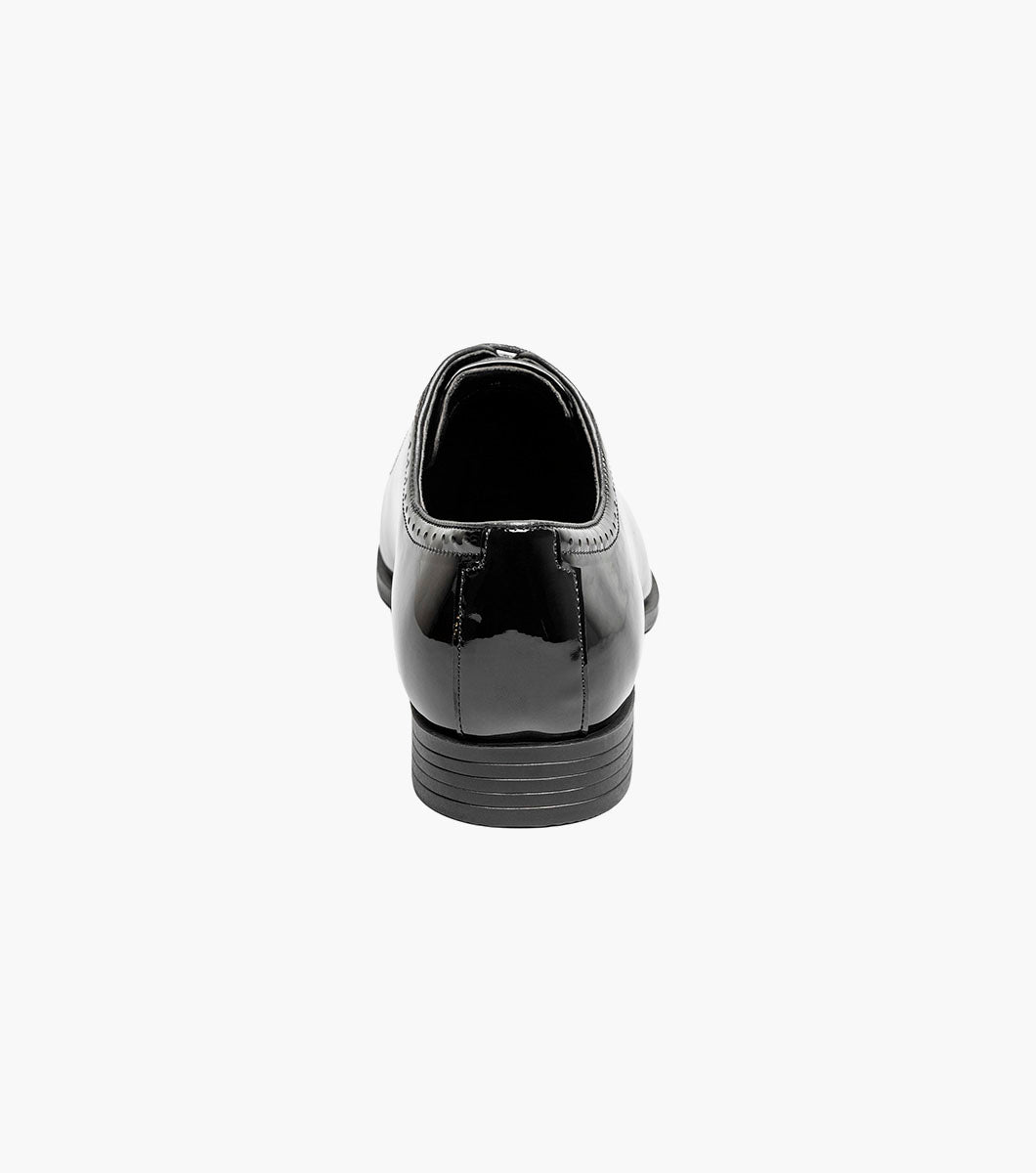 Stacy Adams Stuart Folded Vamp Balmoral Oxford Men’s Dress Shoes - Black
