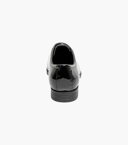 Stacy Adams Stuart Folded Vamp Balmoral Oxford Men’s Dress Shoes - Black