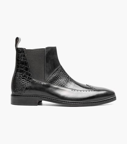 Stacy Adams Garza Wingtip Chelsea Boot Men’s Boots - Black